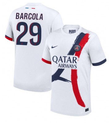 Paris Saint-Germain Bradley Barcola #29 Segunda Equipación 2024-25 Manga Corta